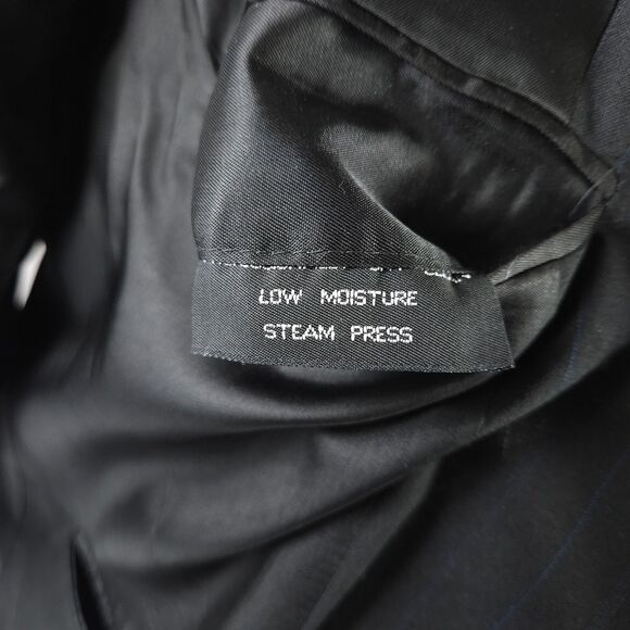 Tom James Executive Mens 42L Black 2-Button Single Vent Sports Coat Blazer - Picture 5 of 10